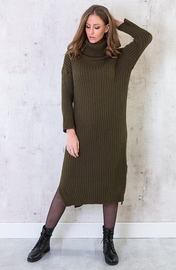 Coljurk Gebreid Lang Army – shoparchief, foto 3