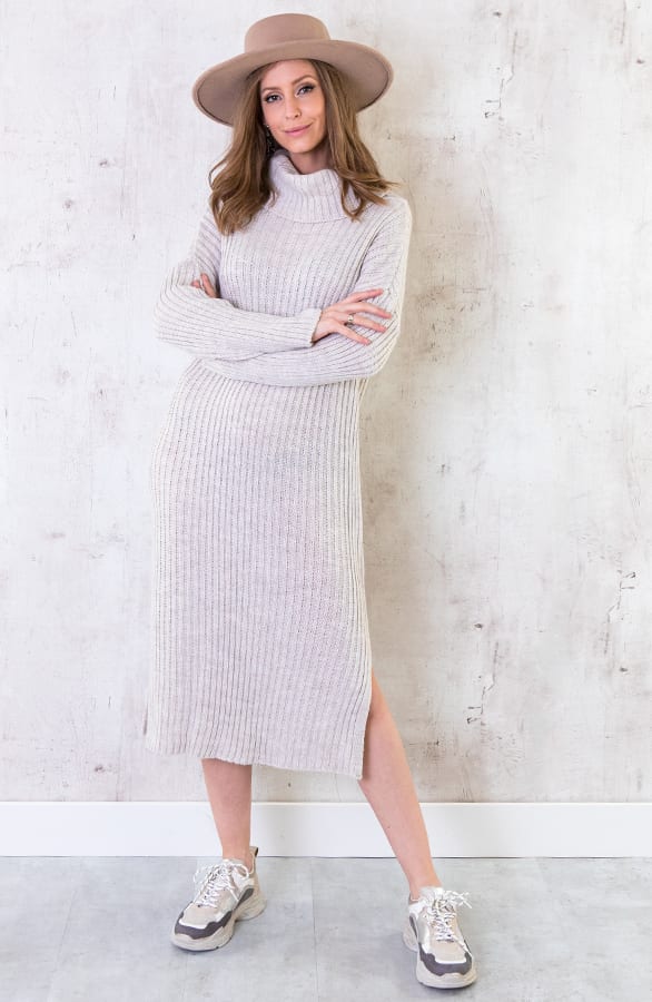 Coljurk Gebreid Lang Beige – shoparchief, foto 6