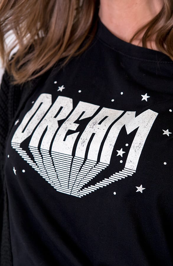Dream Tshirt Zwart – shoparchief, foto 3