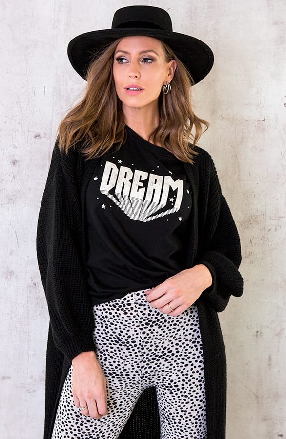 Dream Tshirt Zwart – shoparchief, foto 1