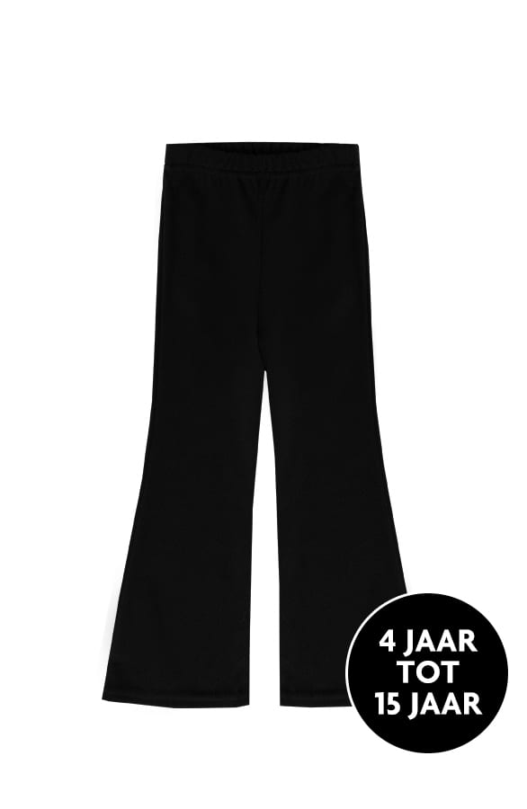 Flared Broek Kids Zwart – shoparchief, foto 1