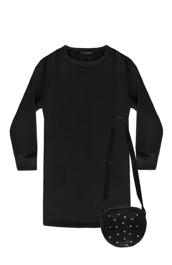 Fleece Tuniekjurk Kids Met Tas – shoparchief, foto 1