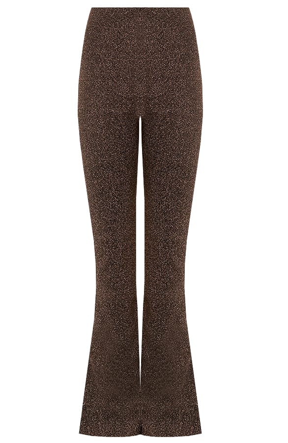 Flared Broek Lurex Brons – shoparchief, foto 6