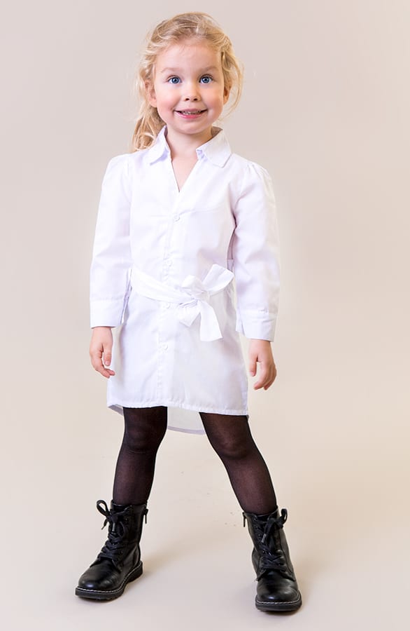 Katoenen Blouse Kids Wit – shoparchief, foto 1