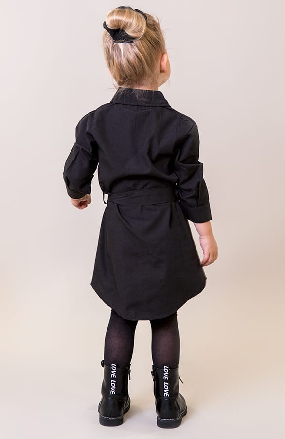 Katoenen Blouse Kids Zwart – shoparchief, foto 2