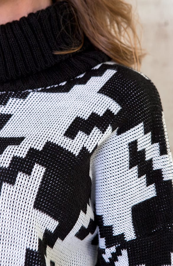Pied de Poule Trui Oversized – shoparchief, foto 5