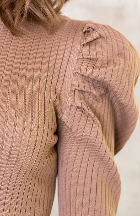 Stretch Jurk Taupe – shoparchief, foto 4