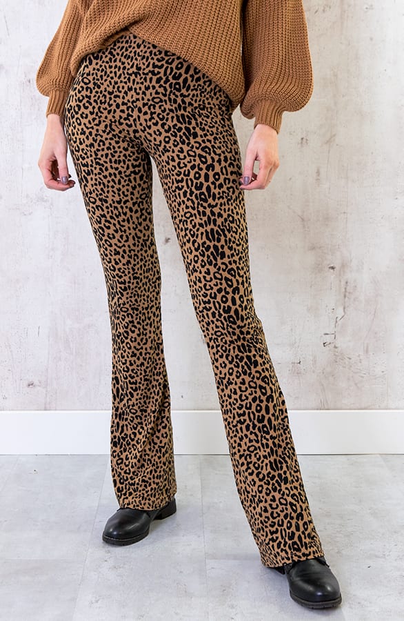 Flared Broek Panterprint – shoparchief, foto 5