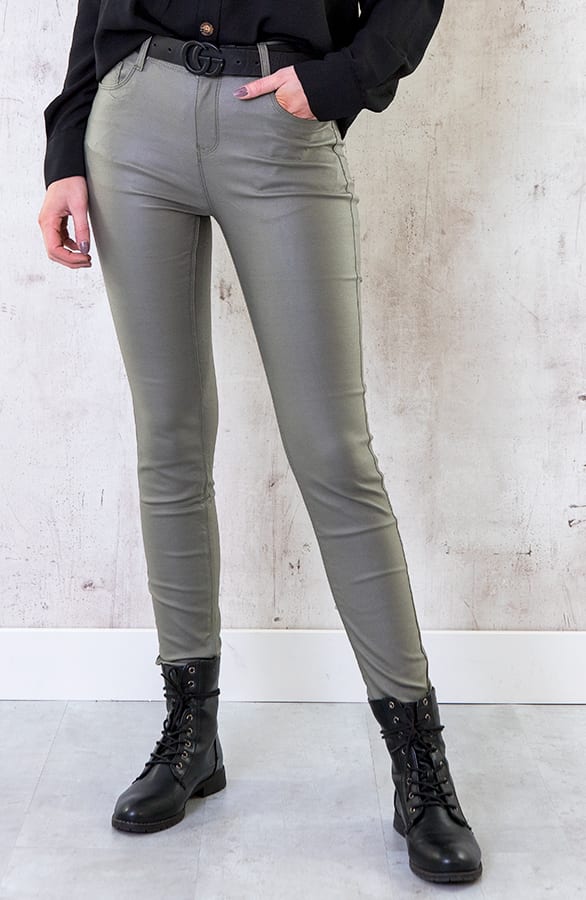 High Waist Coating Jeans Army – shoparchief, foto 5