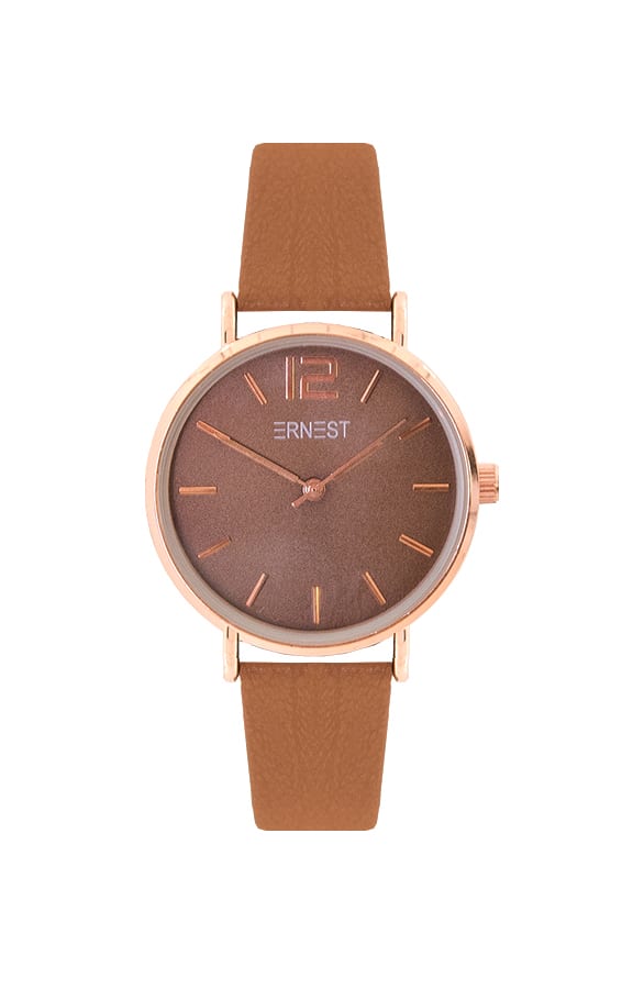 Leren Horloge Dames Cognac – shoparchief, foto 1
