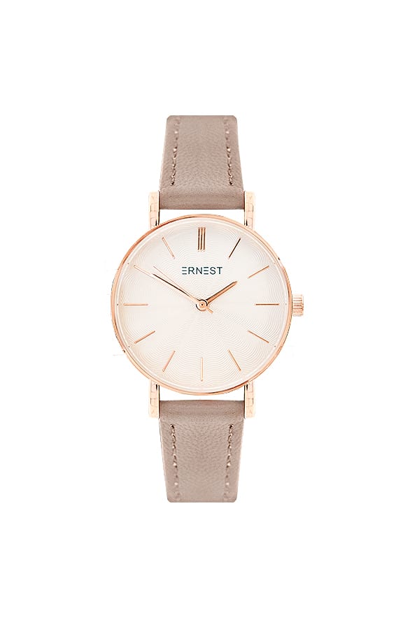 Leren Horloge Dames Taupe – shoparchief, foto 1