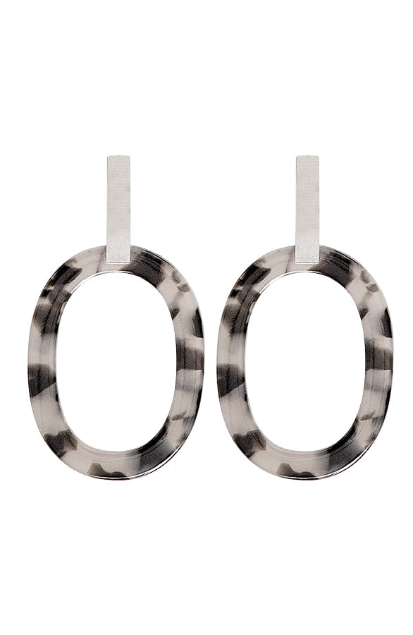 Luxury Leopard Oorbellen Grijs – shoparchief, foto 1