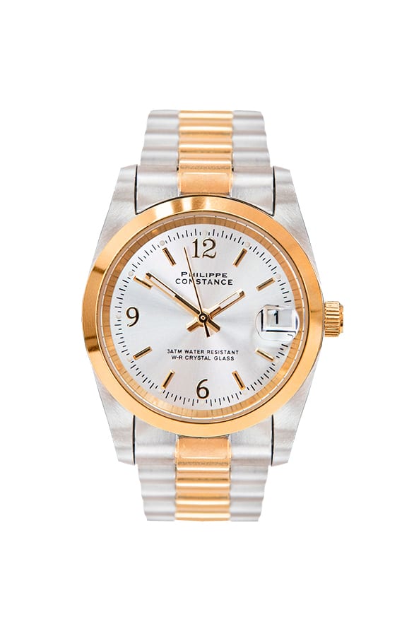 Schakel Horloge Deluxe Goud Zilver – shoparchief, foto 1