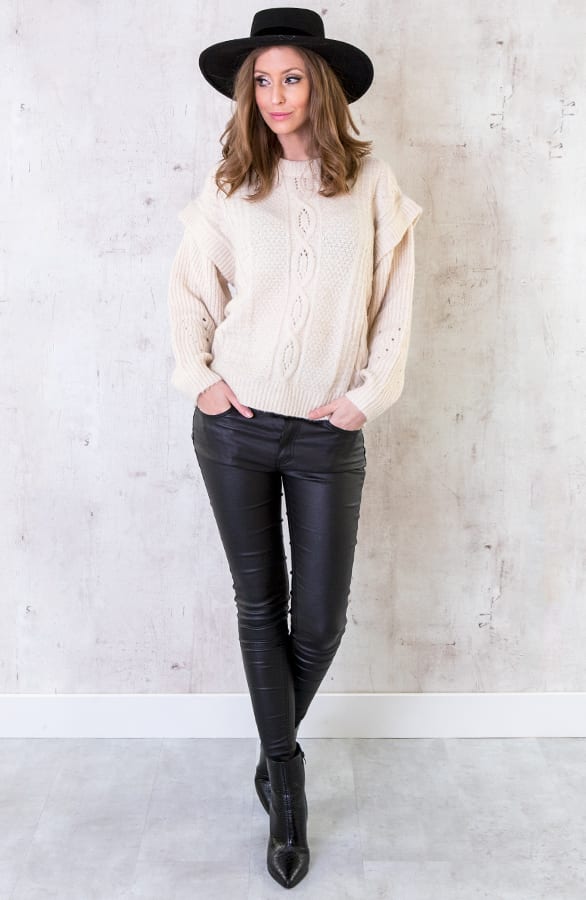 Trui Met Kabel Creme – shoparchief, foto 2