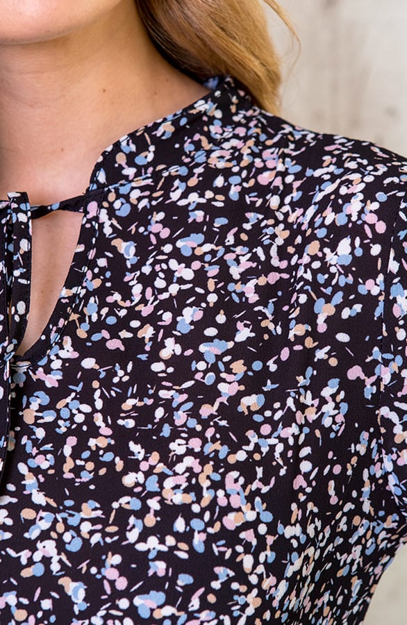 Bloemen Ruches Jurk Pastel – shoparchief, foto 5