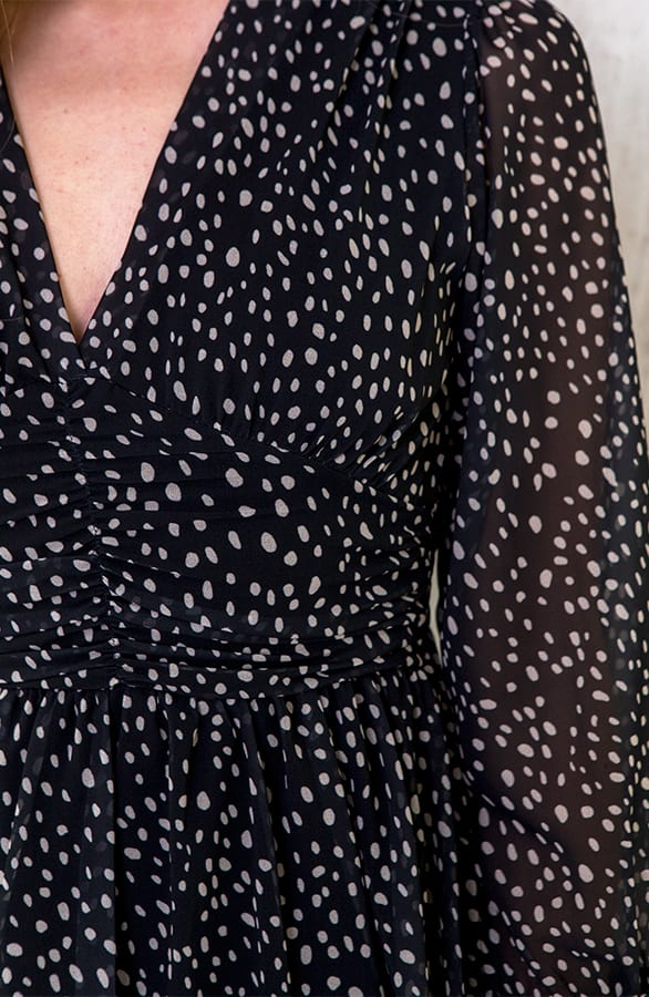Cheetahprint Jurk Zwart Met Beige – shoparchief, foto 5