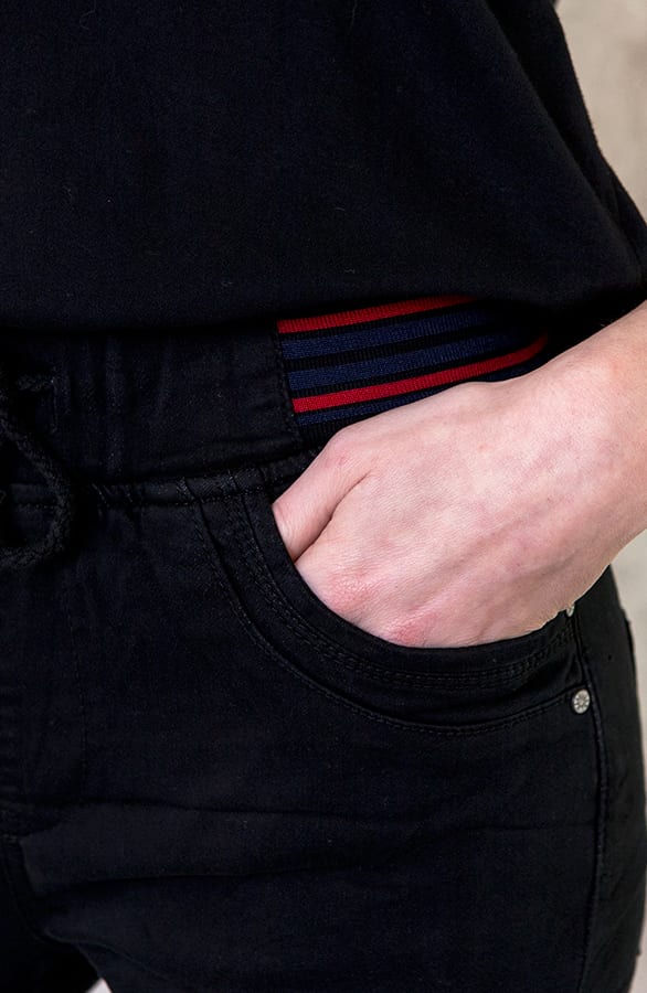 Chino Broek Jogging Zwart – shoparchief, foto 6