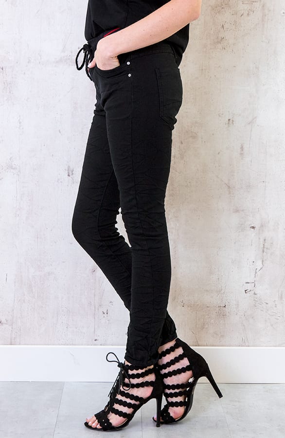 Chino Broek Jogging Zwart – shoparchief, foto 2