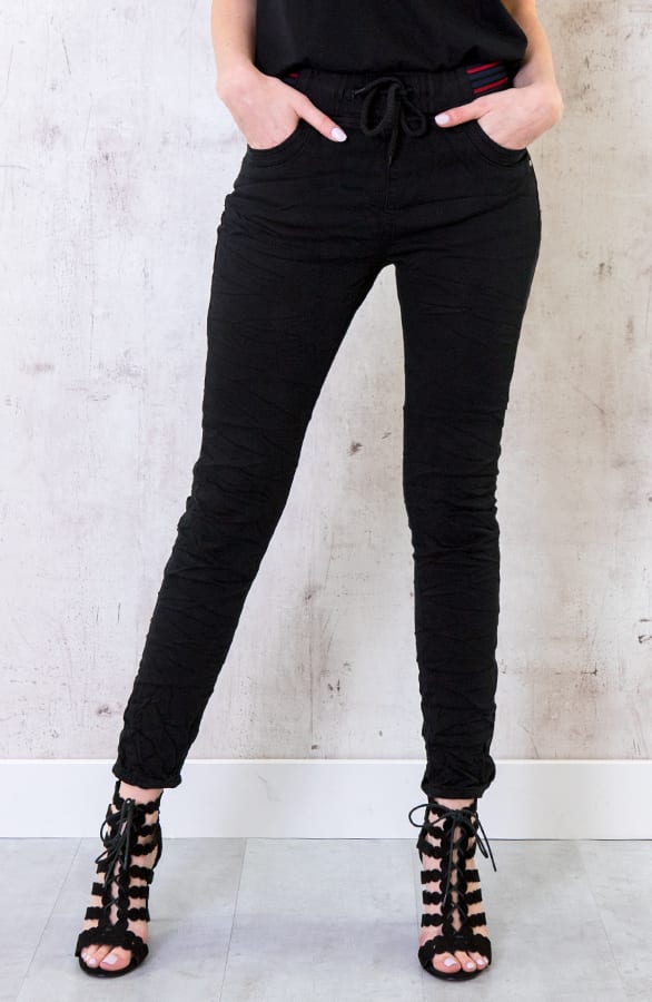 Chino Broek Jogging Zwart – shoparchief, foto 1