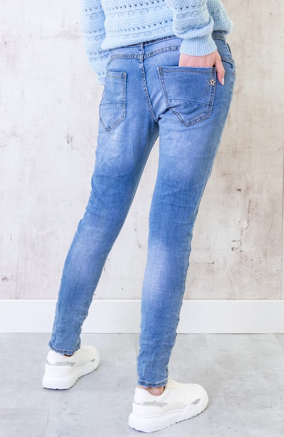 Chino Spijkerbroek Met Details – shoparchief, foto 3