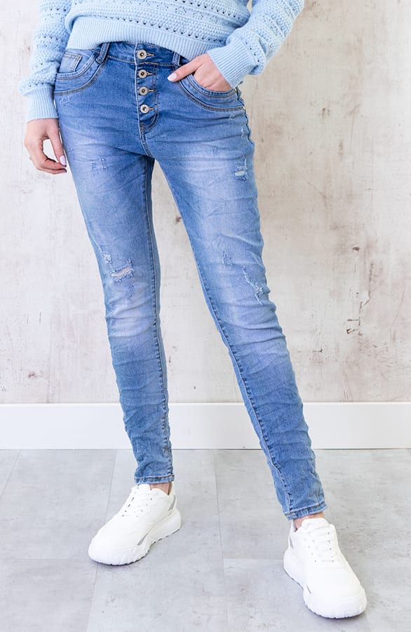 Chino Spijkerbroek Met Details – shoparchief, foto 4