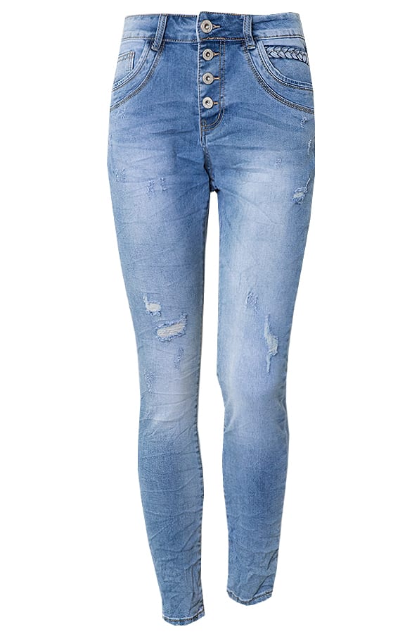Chino Spijkerbroek Met Details – shoparchief, foto 8