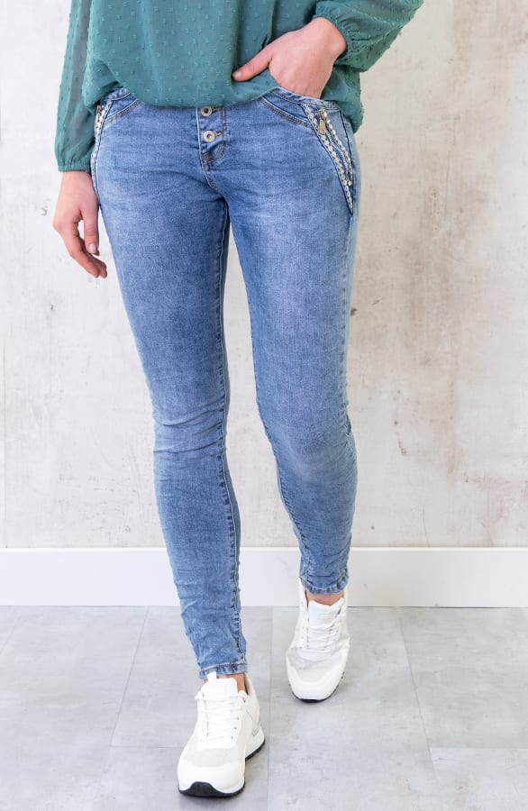 Chino Spijkerbroek Met Pailletten – shoparchief, foto 5