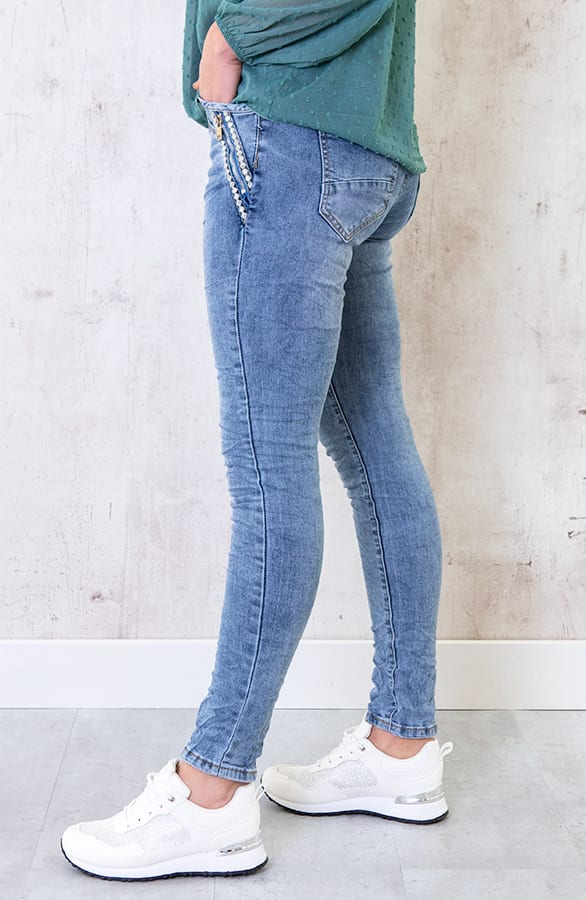 Chino Spijkerbroek Met Pailletten – shoparchief, foto 2