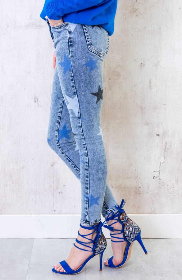 Denim Jeans Met Sterren – shoparchief, foto 3