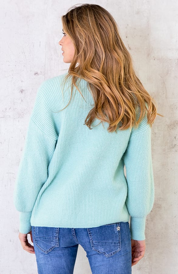 Gebreid Vest Soft Mint – shoparchief, foto 3
