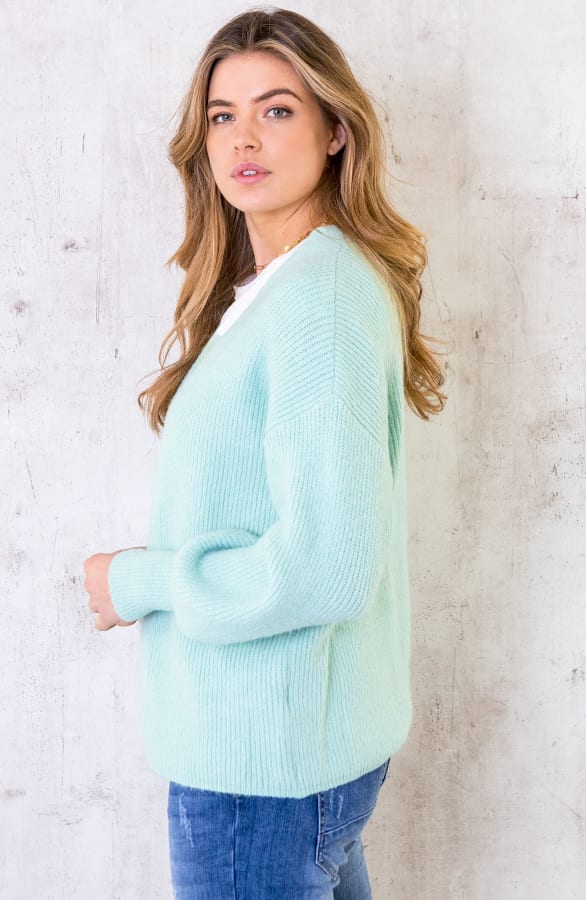 Gebreid Vest Soft Mint – shoparchief, foto 2