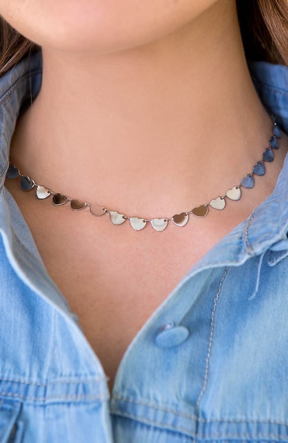 Hartjes Ketting Dames Zilver – shoparchief, foto 3