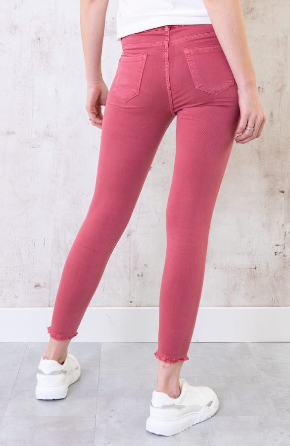 High Waisted Jeans Dust Koraal – shoparchief, foto 3