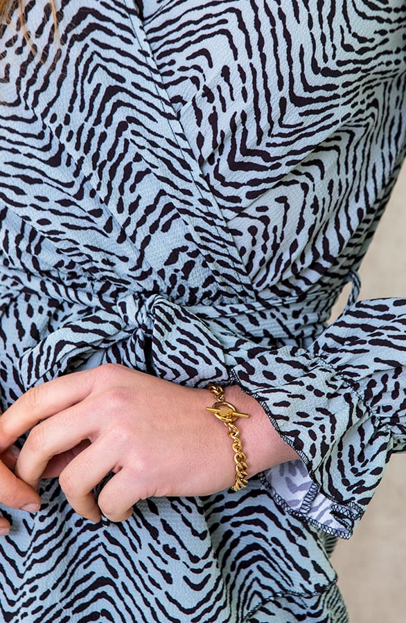 Jurk Met Zebraprint Mint – shoparchief, foto 5