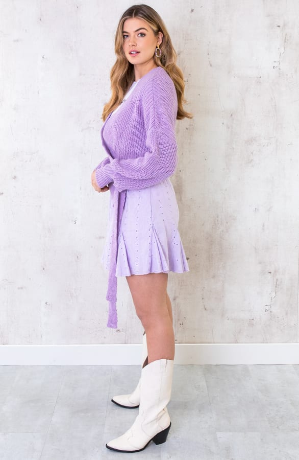 Katoenen Rok Embroidery Lila – shoparchief, foto 5