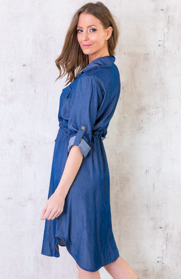 Knopen Jurk Denim – shoparchief, foto 5