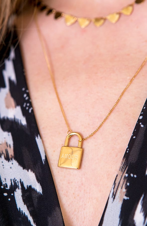 Laagjes Ketting Amour Goud – shoparchief, foto 3