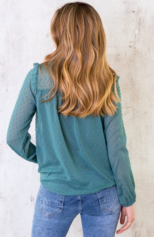 Laurent Blouse Dust Mint – shoparchief, foto 3