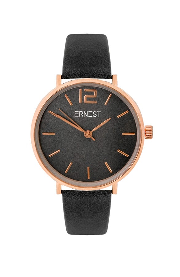 Leren Horloge Dames Zwart – shoparchief, foto 1