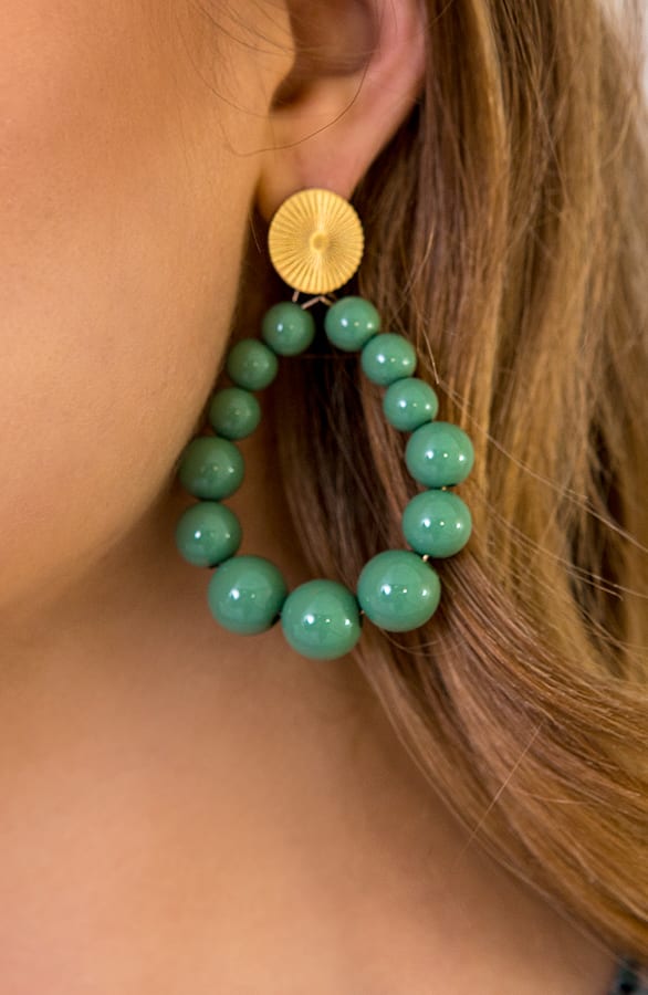 Luxury Beads Oorbellen Mint – shoparchief, foto 1