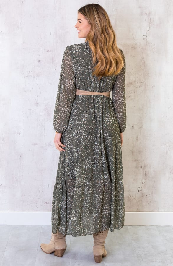 Maxi Jurk Bloemen Limited Groen – shoparchief, foto 5