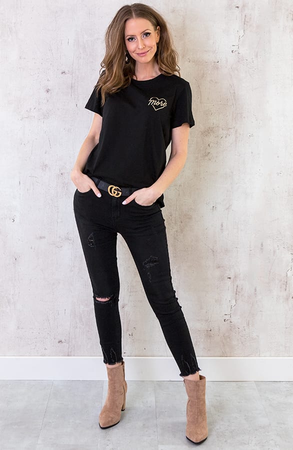 More Love Top Zwart Goud – shoparchief, foto 2