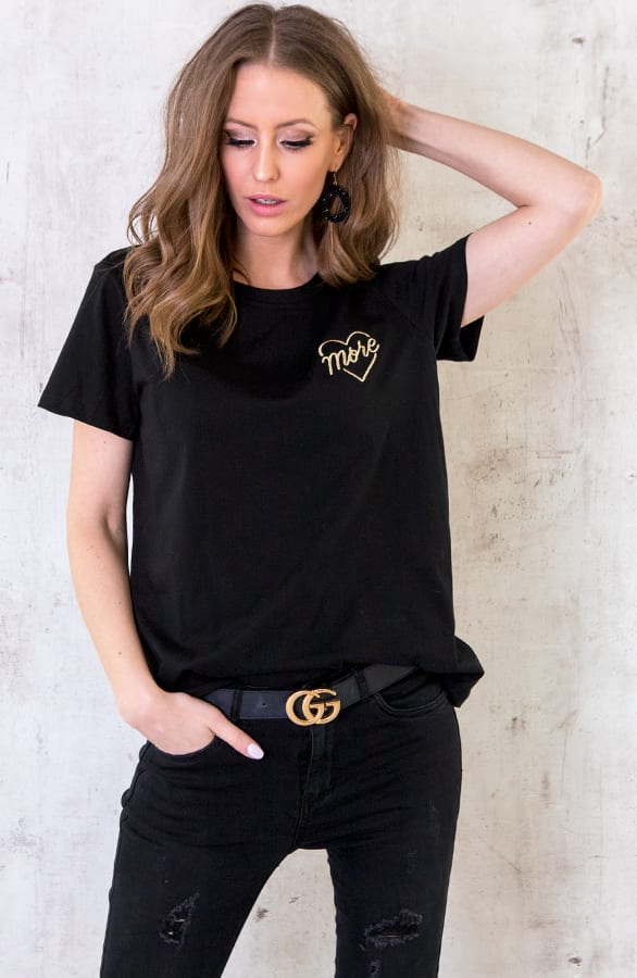 More Love Top Zwart Goud – shoparchief, foto 1