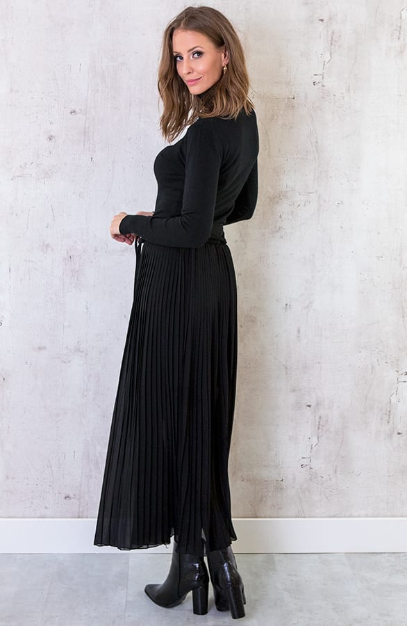 Plooirok Dames Zwart – shoparchief, foto 3