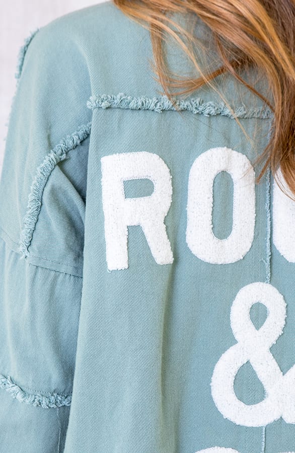 Rock N Roll Jacket Mintgroen – shoparchief, foto 7