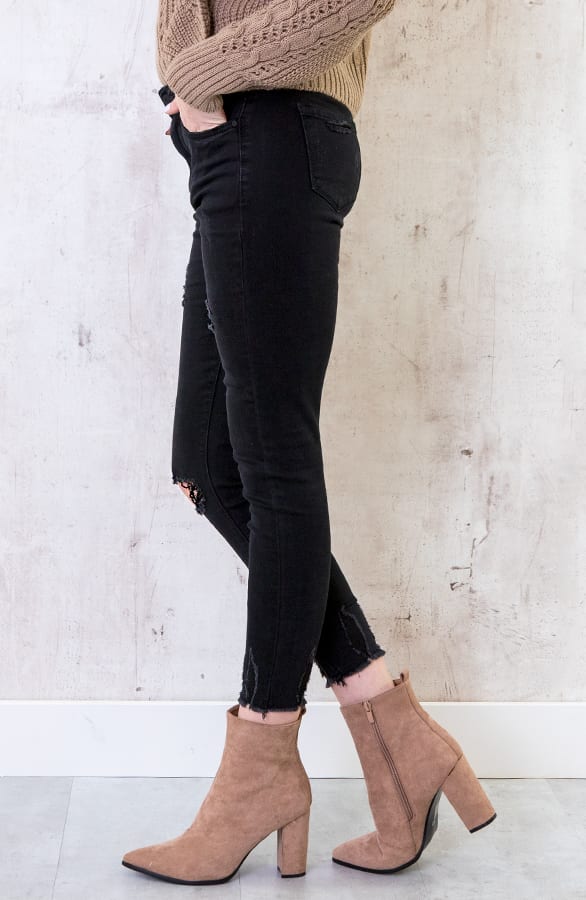 Skinny High Waisted Jeans Dunkel, Shoparchiv, Foto 2
