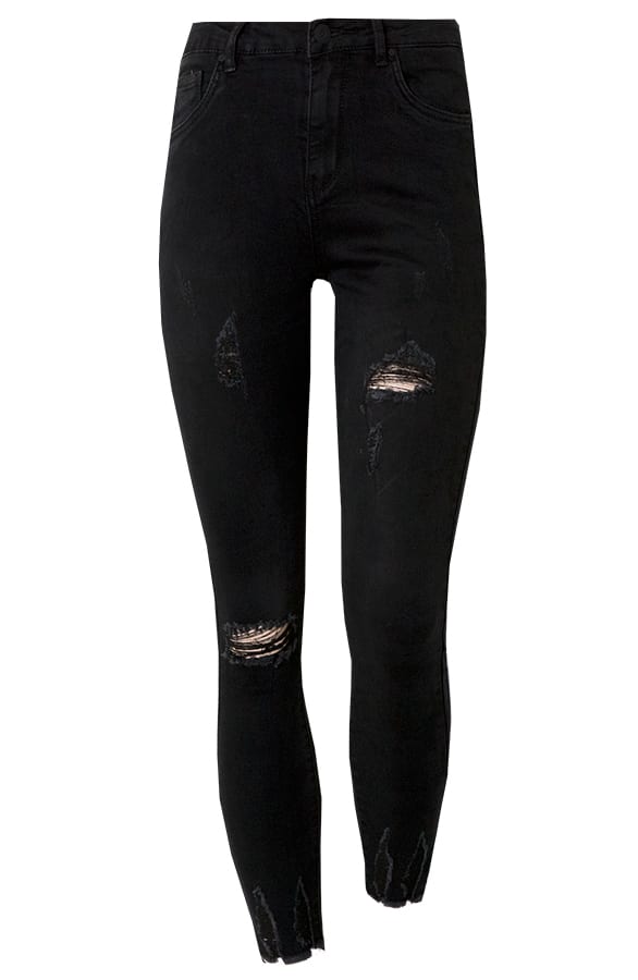 Skinny High Waisted Jeans Dunkel, Shoparchiv, Foto 6