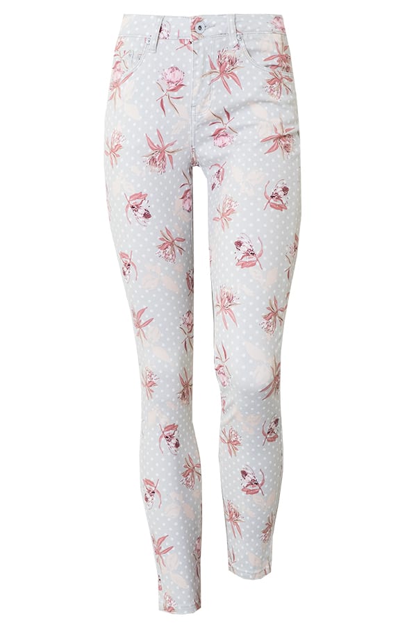 Skinny Jeans Bloemenprint – shoparchief, foto 8