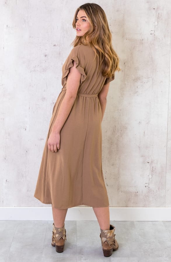St. Tropez Kleid Midi Camel, Shoparchiv, Foto 6