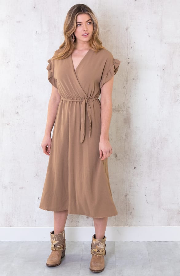 St. Tropez Kleid Midi Camel, Shoparchiv, Foto 1